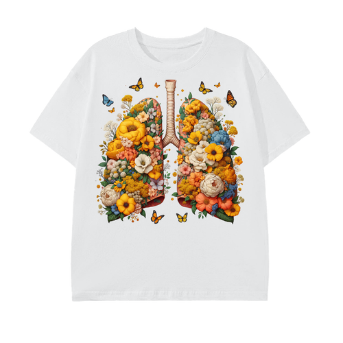 Blooming Lungs Botanical T-Shirt - Belarté