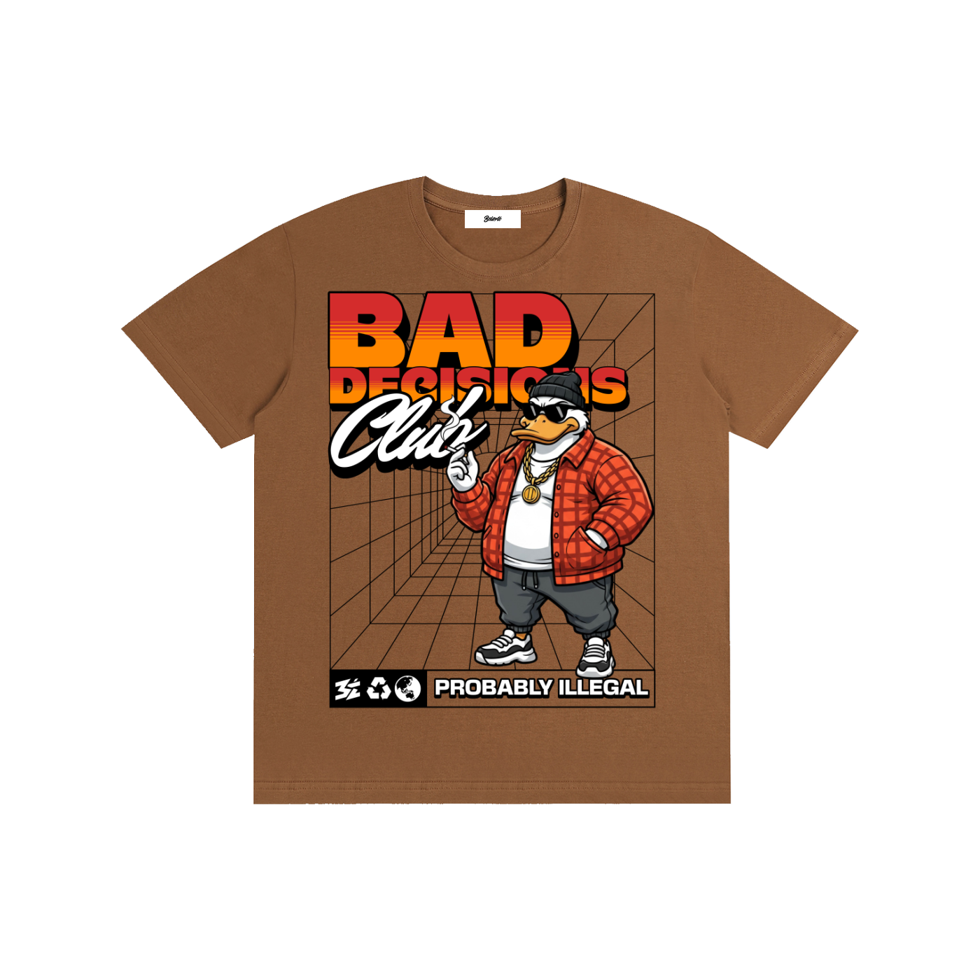 Bad Decisions Club Duck Graphic T-Shirt - Belarté
