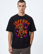 inferno skull crown,skull graphic,skull streetwear,gothic skull design,snake skull art,flaming skull graphic,dark streetwear design,tattoo style skull,metal aesthetic art,edgy skull illustration