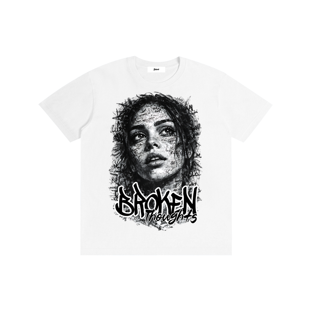 Broken Thoughts Dark Art Streetwear T-shirt graphique - Belarté
