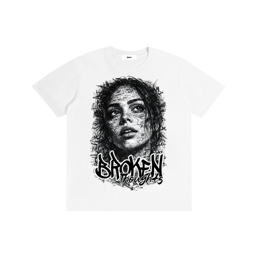 Broken Thoughts Dark Art Streetwear T-shirt graphique - Belarté