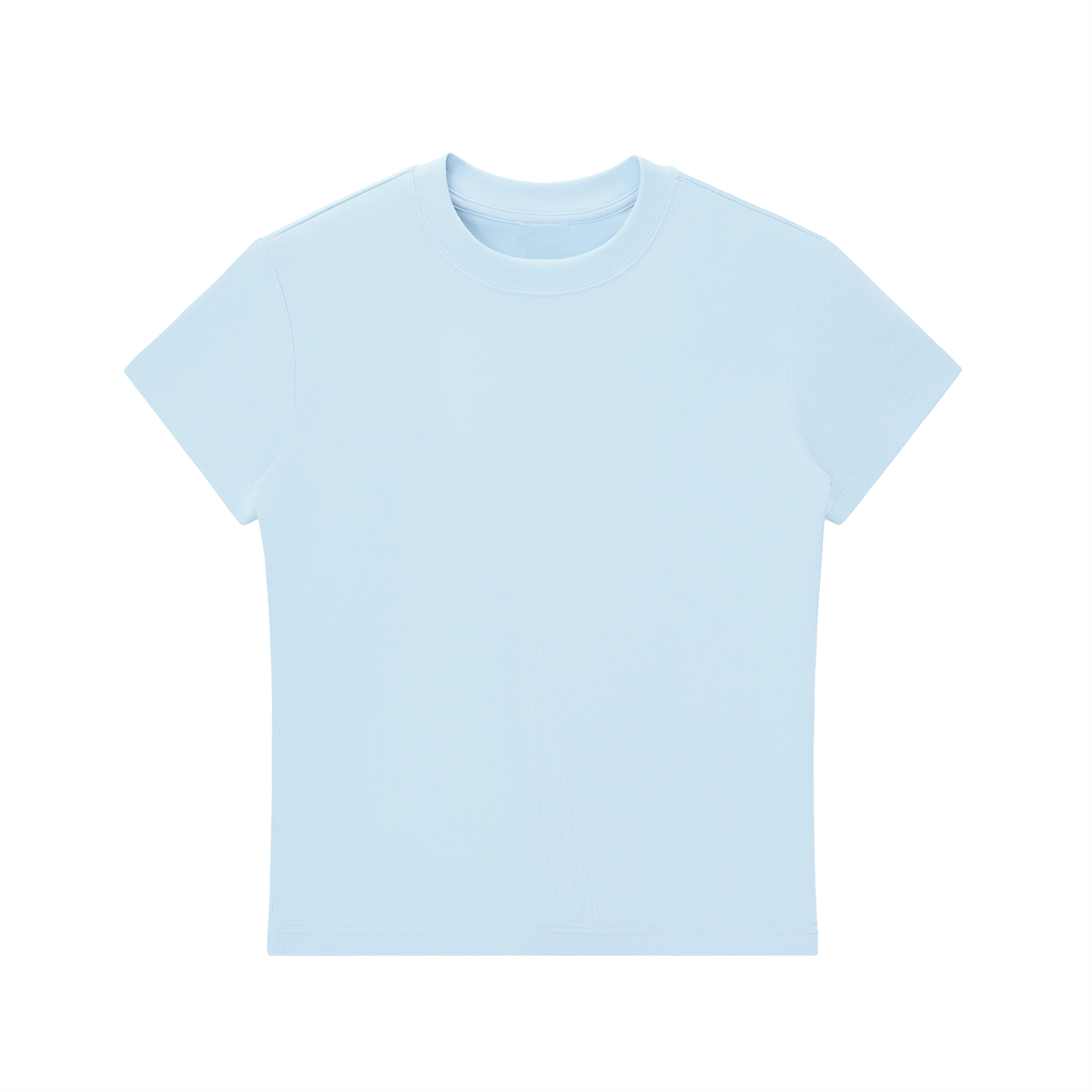 casual fitted tee,basic crop top