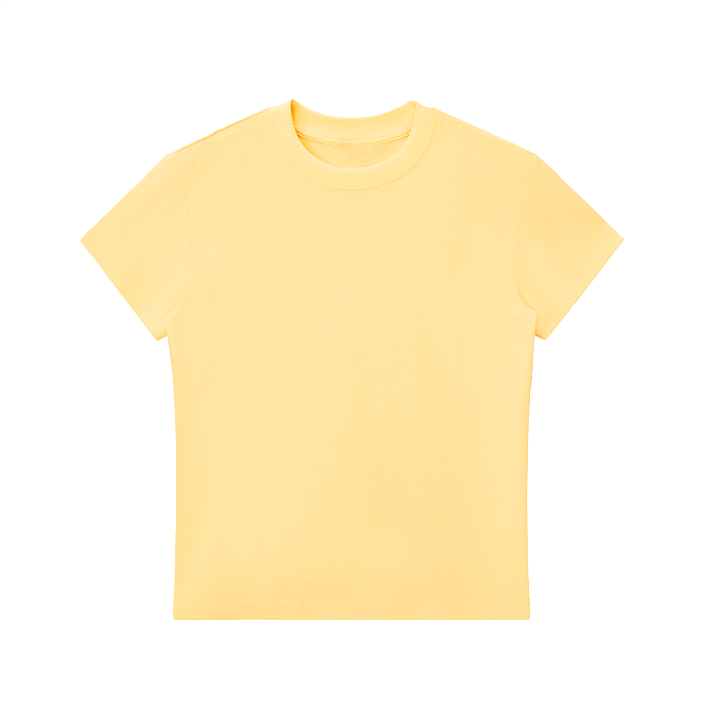 casual fitted tee,basic crop top