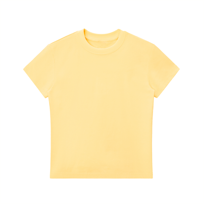 casual fitted tee,basic crop top