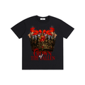 Gothic Skull Crown Dark Fantasy Streetwear T-shirt graphique - Belarté