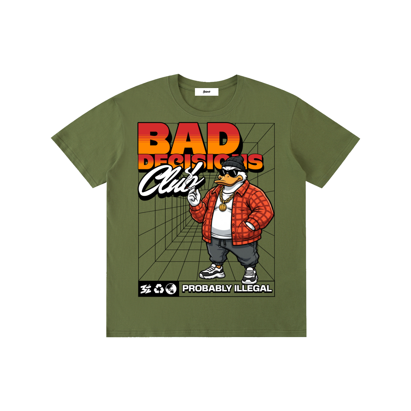 Bad Decisions Club Duck Graphic T-Shirt - Belarté