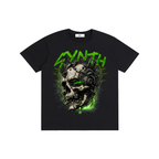cyber skull streetwear,cyberpunk graphic,skull graphic apparel,futuristic streetwear,urban culture apparel,mechanical skull,glitch art fashion,dystopian fashion,alternative streetwea,graphic apparel