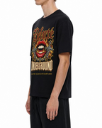 Belarté Underground black lips graphic cotton T-shirt, product image 3