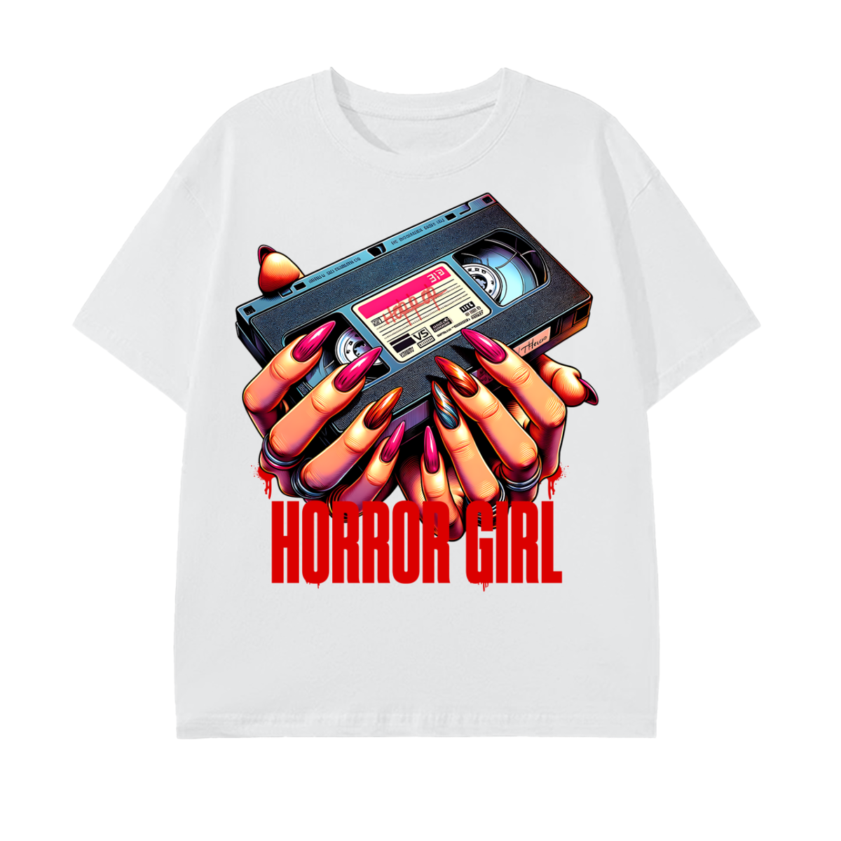 Horror Girl VHS T-Shirt - Belarté