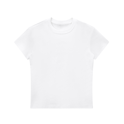 casual fitted tee,basic crop top