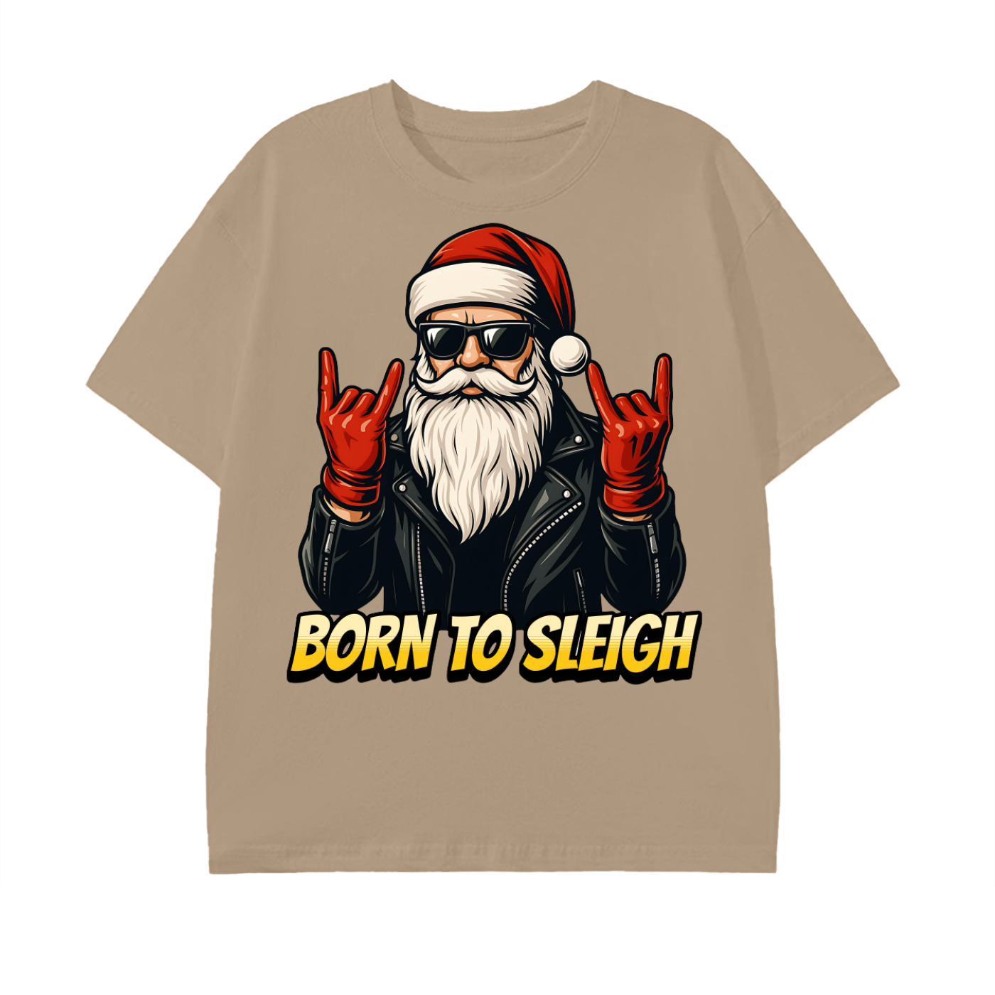 santa claus,christmas, rock,metal,funny christmas,santa,holiday humor,rock and roll,christmas party,cool santa,santa vibes
