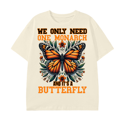monarch butterfly,butterfly graphic shirt,nature lover apparel,artistic graphic,orange butterfly design,floral graphic shirt,butterfly aesthetic,nature prints clothing,trendy graphic shirt,butterfly art fashion