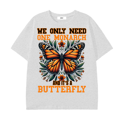 monarch butterfly,butterfly graphic shirt,nature lover apparel,artistic graphic,orange butterfly design,floral graphic shirt,butterfly aesthetic,nature prints clothing,trendy graphic shirt,butterfly art fashion