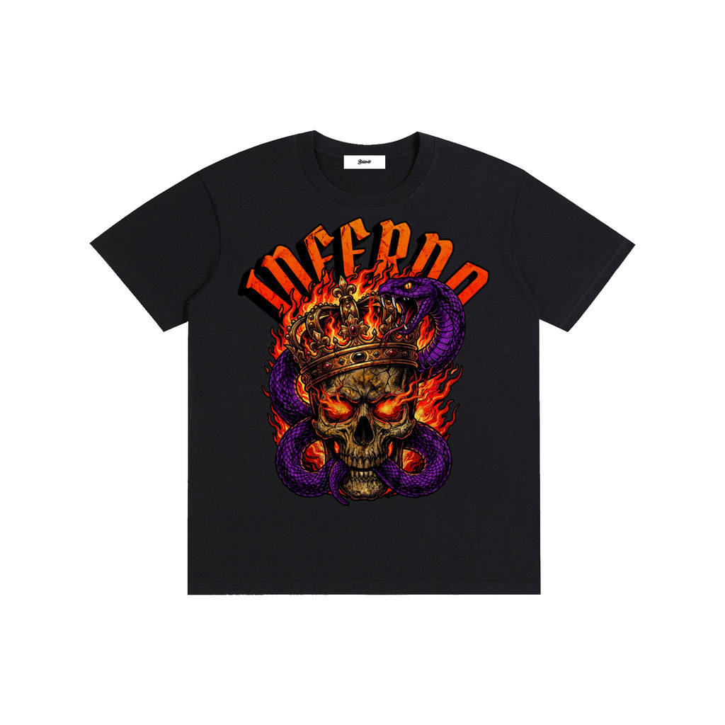 Inferno Skull Crown T-Shirt - Belarté