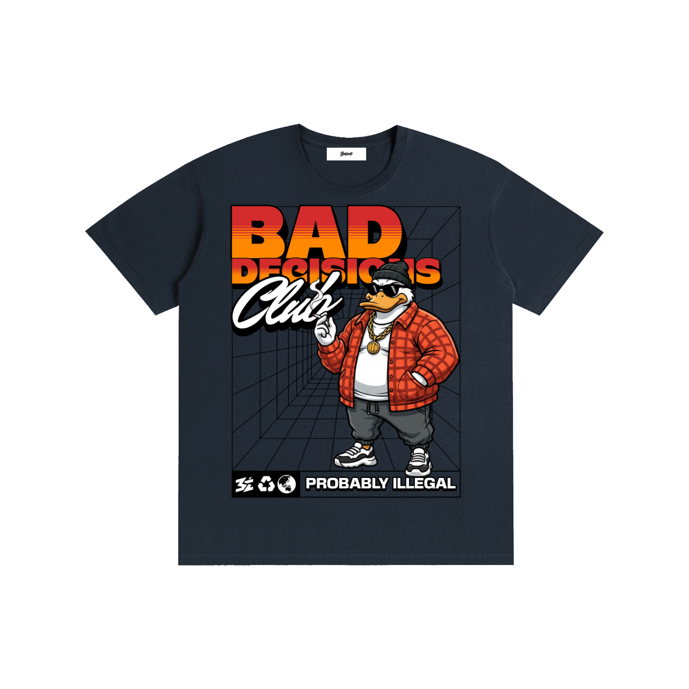 Bad Decisions Club Duck Graphic T-Shirt - Belarté
