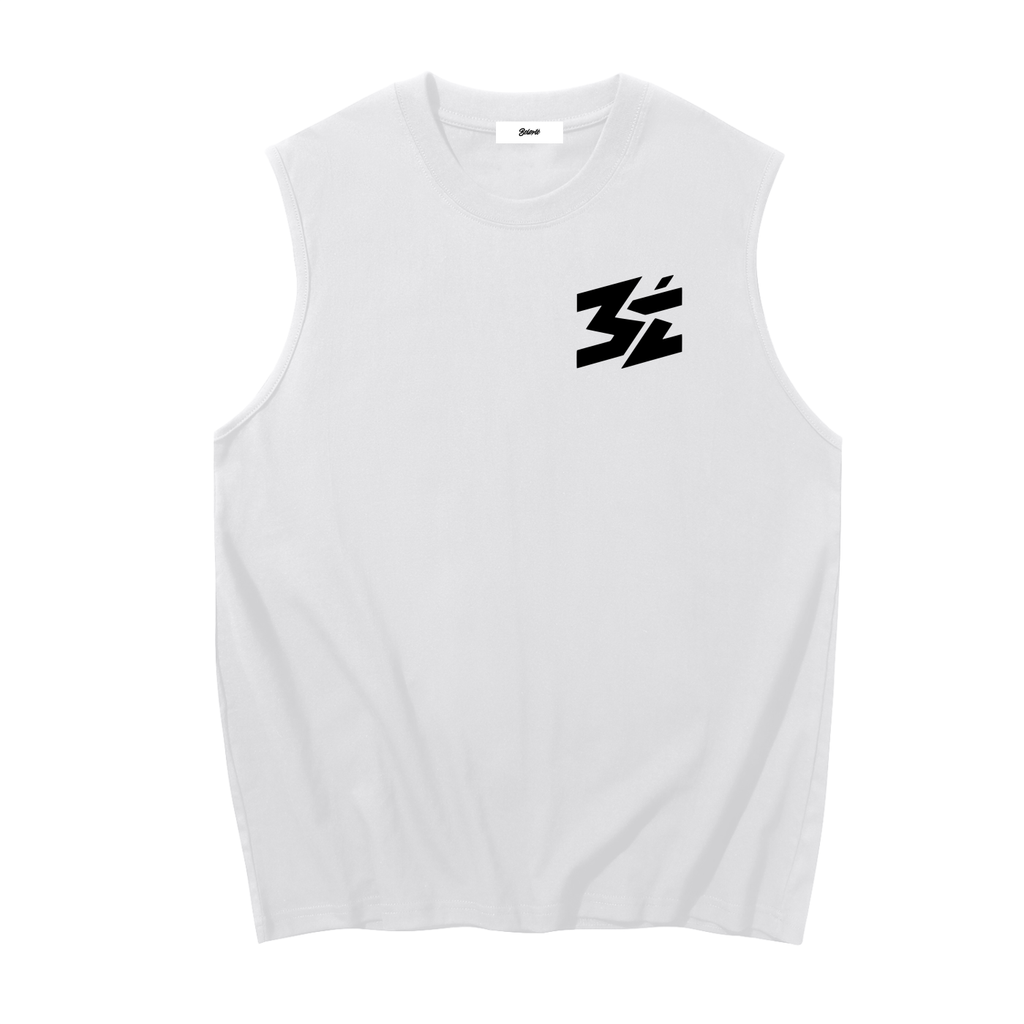 White Minimal Logo Tank Top - Belarté