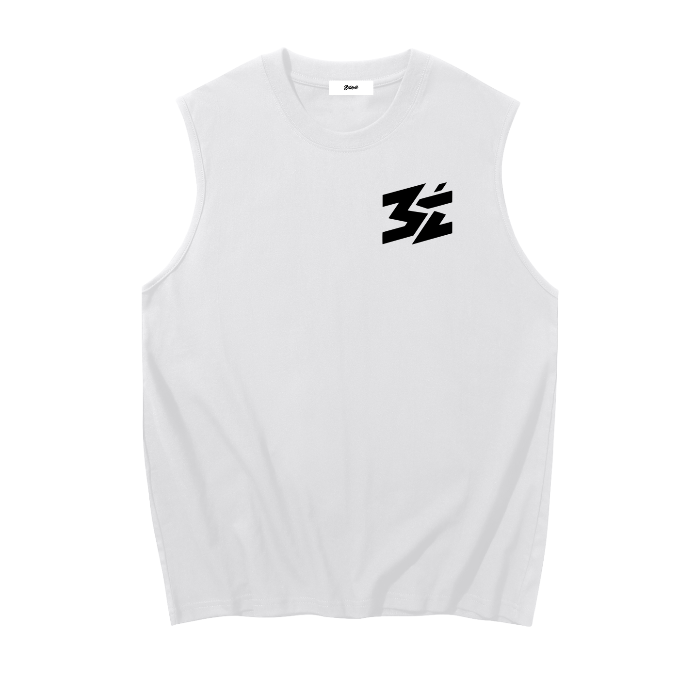 White Minimal Logo Tank Top - Belarté