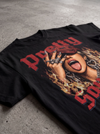 y2k grunge shirt,punk graphic shirt,alternative fashion,gothic streetwear,rock aesthetic clothing,festival outfit top,edgy graphic apparel,underground street style,grunge fashion top,statement streetwear