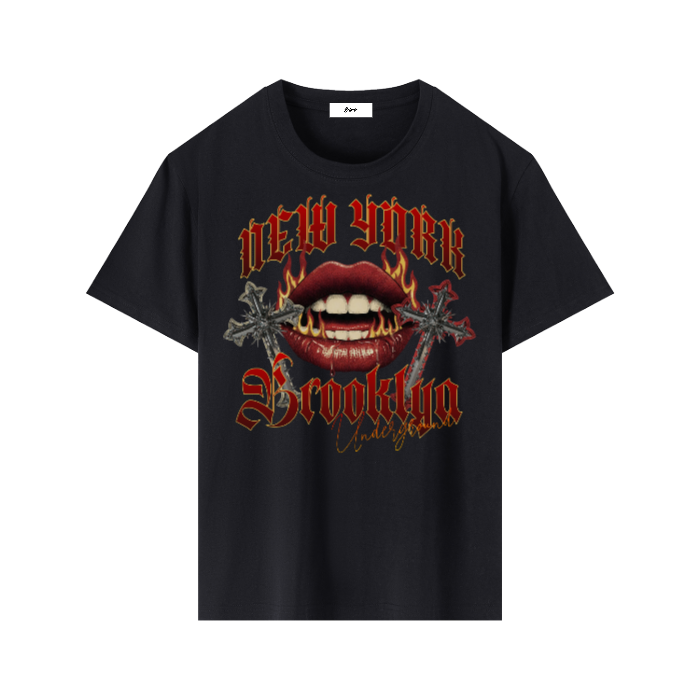 Brooklyn Inferno Lips T-Shirt - Belarté