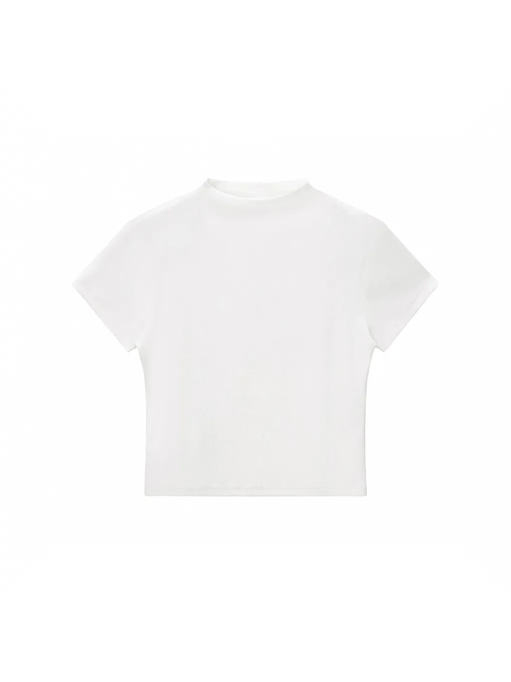Belarté Femme Slim Fit Mock Neck Crop T-shirt - vue du produit 12