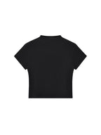 Belarté Women's Slim Fit Mock Neck Crop T-Shirt - product view 10
