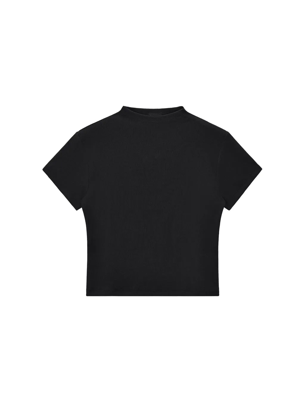 Belarté Femme Slim Fit Mock Neck Crop T-shirt - vue du produit 10