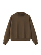 Belarté Essential Fleece Mock-Neck Crew Sweatshirt