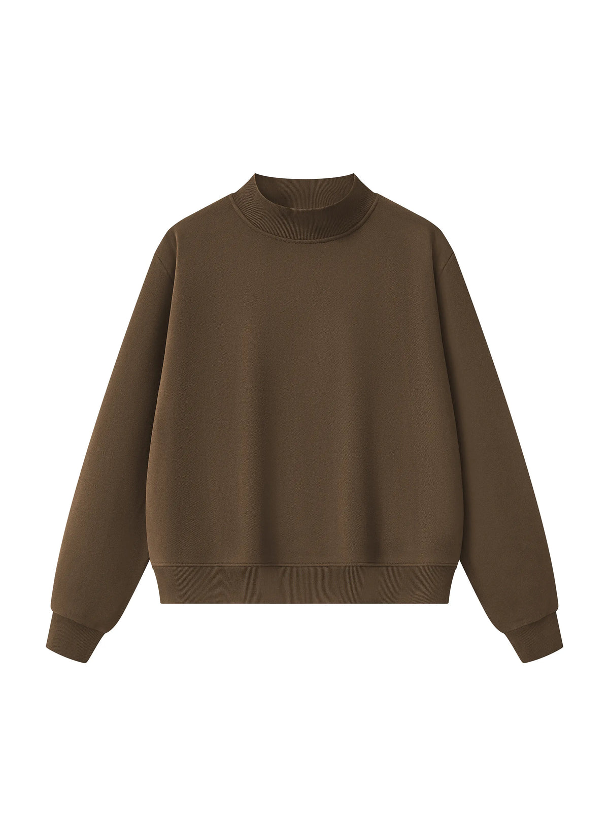 Belarté Essential Fleece Mock-Neck Crew Sweatshirt