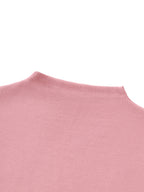 Womens Slim Fit Mock Neck Crop T Shirt - Belarté