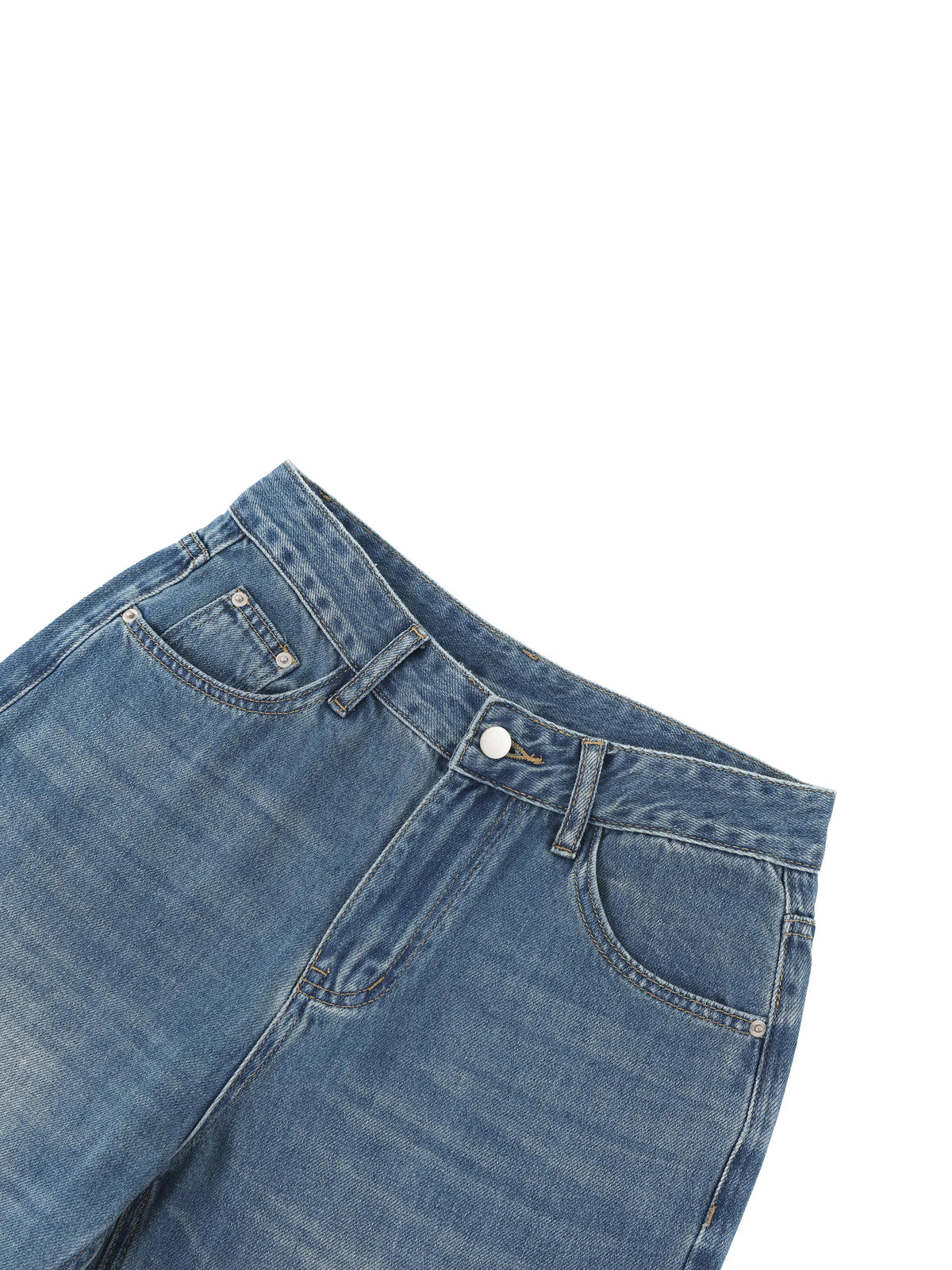 Belarté Women’s Vintage Wash Wide Leg Jeans