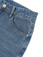 Belarté Women’s Vintage Wash Wide Leg Jeans