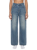 Belarté Women’s Vintage Wash Wide Leg Jeans